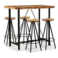 vidaXL 5-tlg. Bar-Set Altholz Massiv