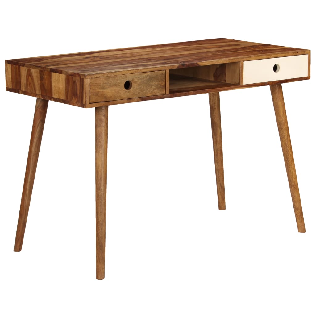vidaXL Schreibtisch 110 x 55 x 76 cm Massivholz Akazie