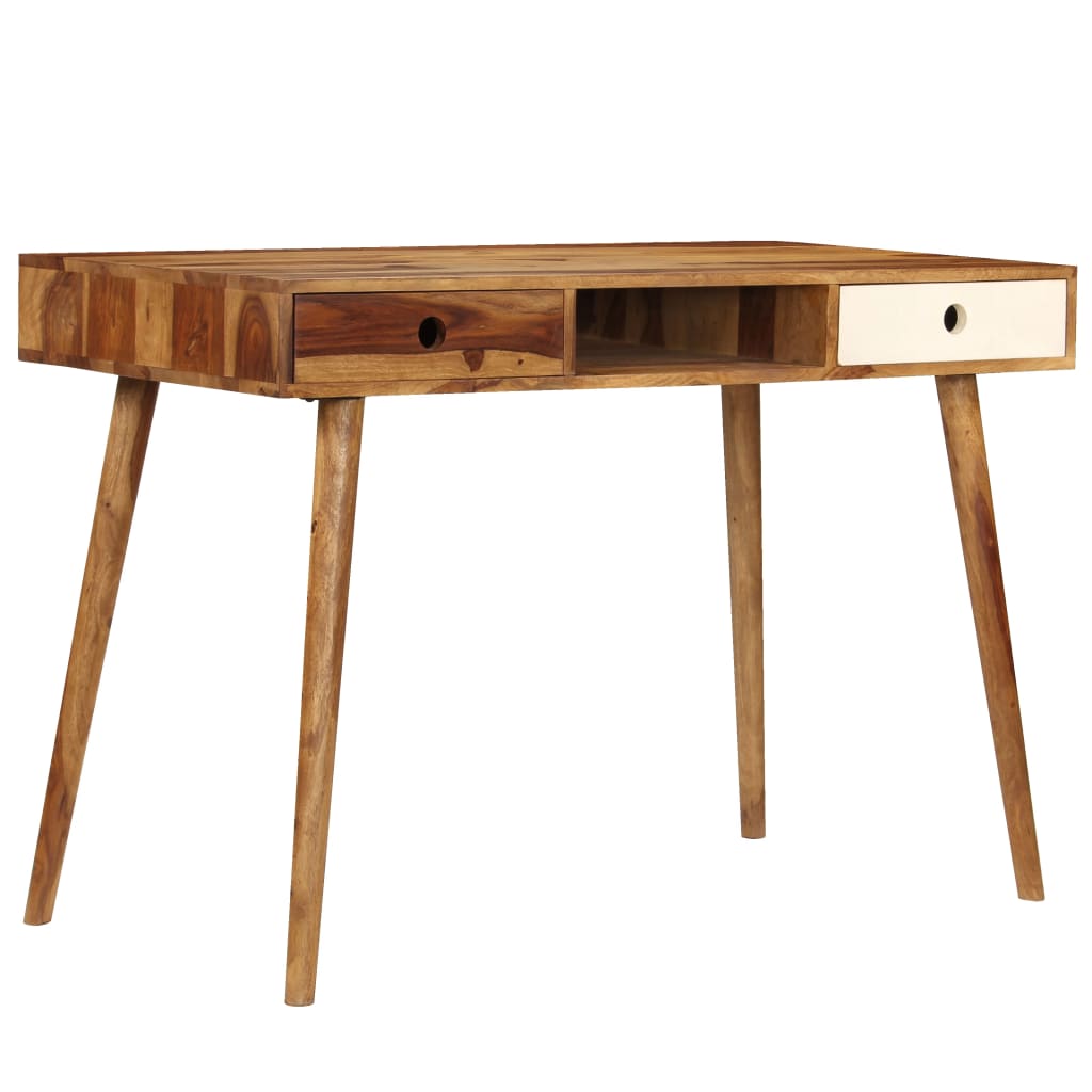 vidaXL Schreibtisch 110 x 55 x 76 cm Massivholz Akazie