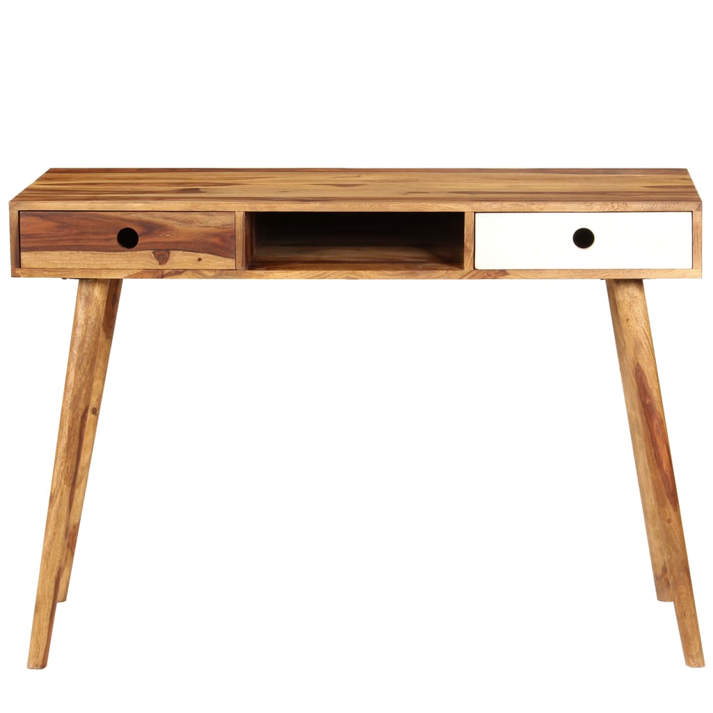 vidaXL Schreibtisch 110 x 55 x 76 cm Massivholz Akazie
