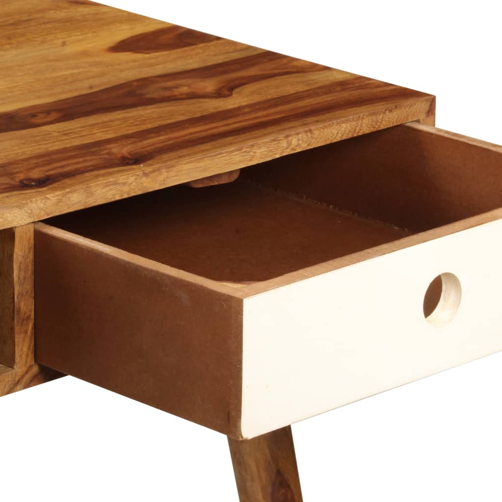 vidaXL Schreibtisch 110 x 55 x 76 cm Massivholz Akazie