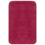 vidaXL Badematten-Set 3-tlg. Stoff Fuchsia