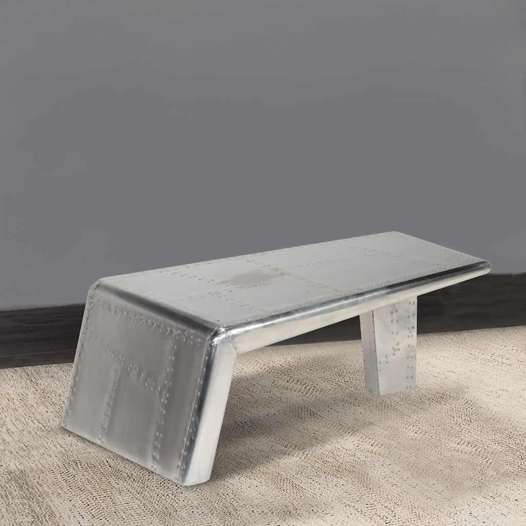vidaXL Aviator Couchtisch Aluminium Vintage Flugzeug Stil