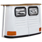 vidaXL LKW-Sideboard Massivholz Mango Weiß