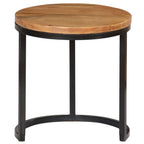vidaXL Couchtisch-Set 3-teilig Akazienholz Massiv