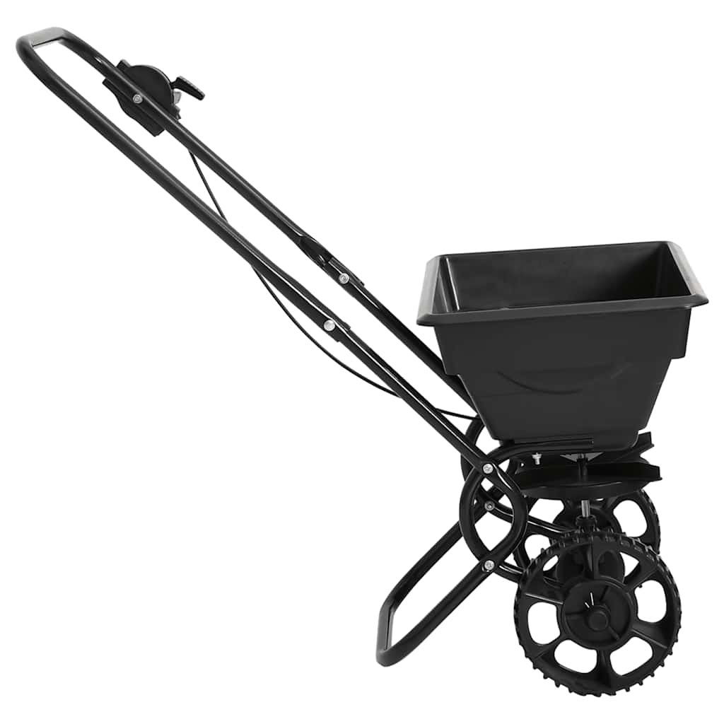 vidaXL Handstreuwagen Salzstreuer PVC und Stahl 80x46x75 cm 15 L