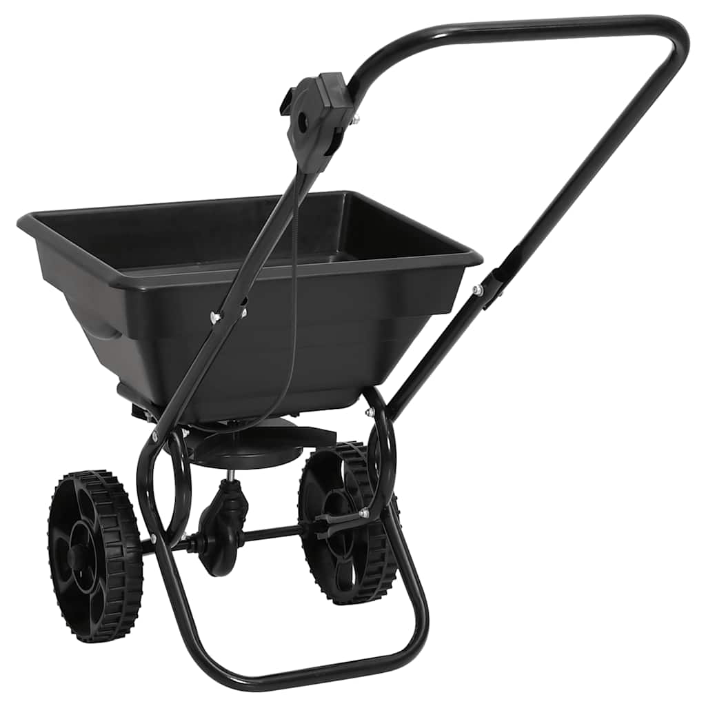vidaXL Handstreuwagen Salzstreuer PVC und Stahl 80x46x75 cm 15 L