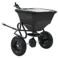 vidaXL Handstreuwagen Salzstreuer zum Ziehen PVC Stahl 125x74x79cm 45L