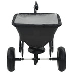 vidaXL Handstreuwagen Salzstreuer zum Ziehen PVC Stahl 125x74x79cm 45L