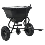 vidaXL Handstreuwagen Salzstreuer zum Ziehen PVC Stahl 125x74x79cm 45L