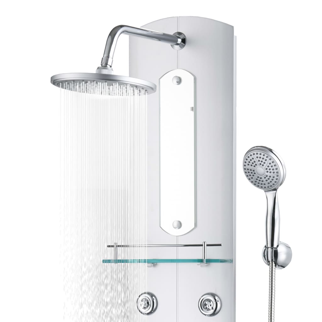 vidaXL Duschpaneel 25×43×120 cm Silbern