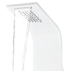 vidaXL Duschpaneel Aluminium 20x44x130 cm Weiß