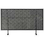 vidaXL Couchtisch Klappbar Vintage-Stil Metall 100x50x45 cm Schwarz