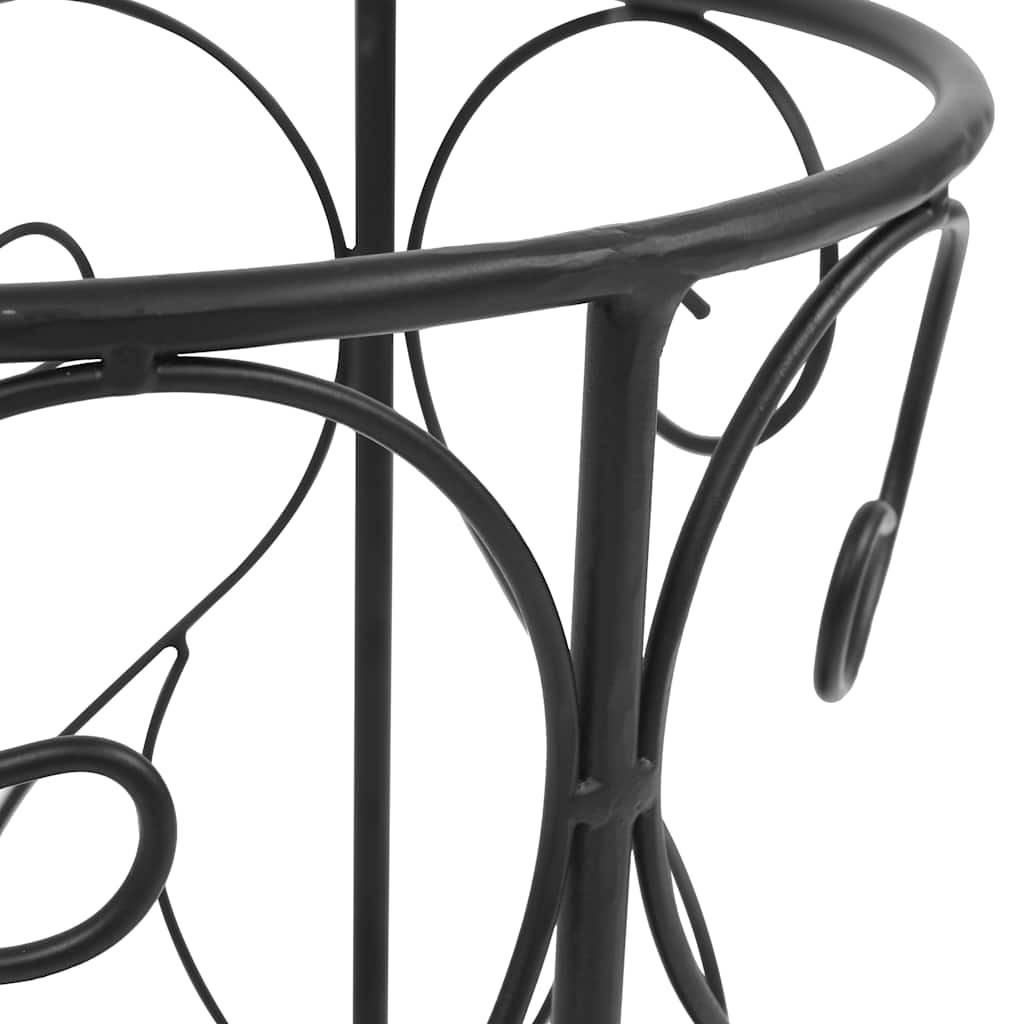vidaXL Regenschirmständer Vintage-Stil Metall 26 x 46 cm Schwarz