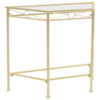 vidaXL Beistelltisch Vintage-Stil Metall 87x34x73 cm Gold