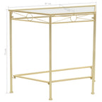 vidaXL Beistelltisch Vintage-Stil Metall 87x34x73 cm Gold