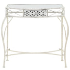 vidaXL Beistelltisch Französischer Stil Metall 82x39x76 cm Weiß