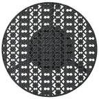 vidaXL Bistrotisch Schwarz 40x70cm Metall