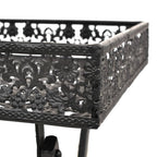 vidaXL Beistelltisch Klappbar Vintage Metall 58 x 35 x 72 cm Schwarz