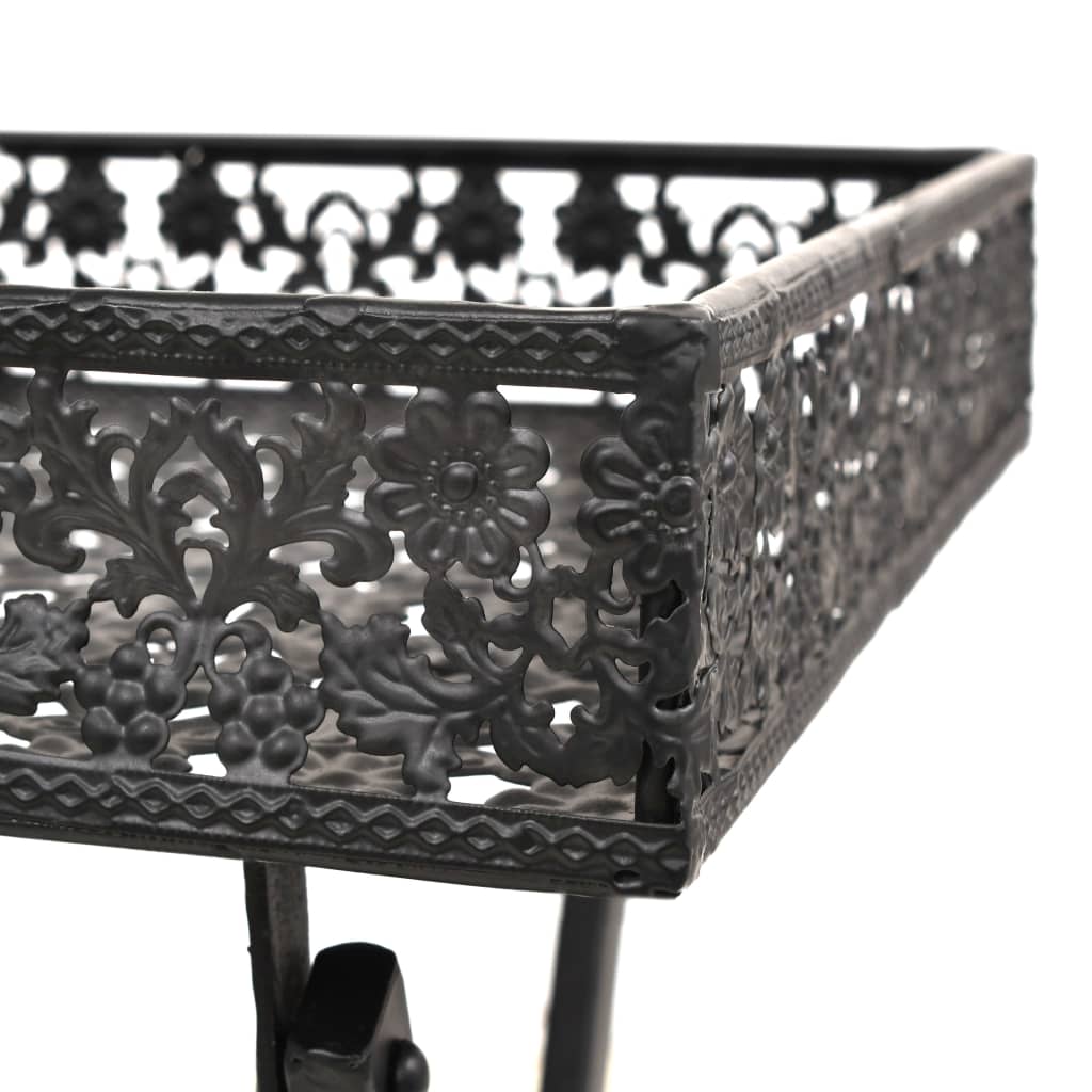vidaXL Beistelltisch Klappbar Vintage Metall 58 x 35 x 72 cm Schwarz