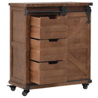 vidaXL Sideboard Massivholz Tanne 64x33,5x75 cm Braun