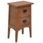 vidaXL Nachttisch Massivholz Tanne 40x29x68 cm Braun