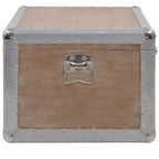 vidaXL Aufbewahrungsbox Tannenholz Massiv 91x52x40 cm Braun