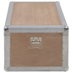 vidaXL Aufbewahrungsbox Tannenholz Massiv 91x52x40 cm Braun