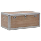 vidaXL Aufbewahrungsbox Tannenholz Massiv 91x52x40 cm Braun
