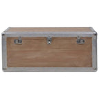 vidaXL Aufbewahrungsbox Tannenholz Massiv 91x52x40 cm Braun