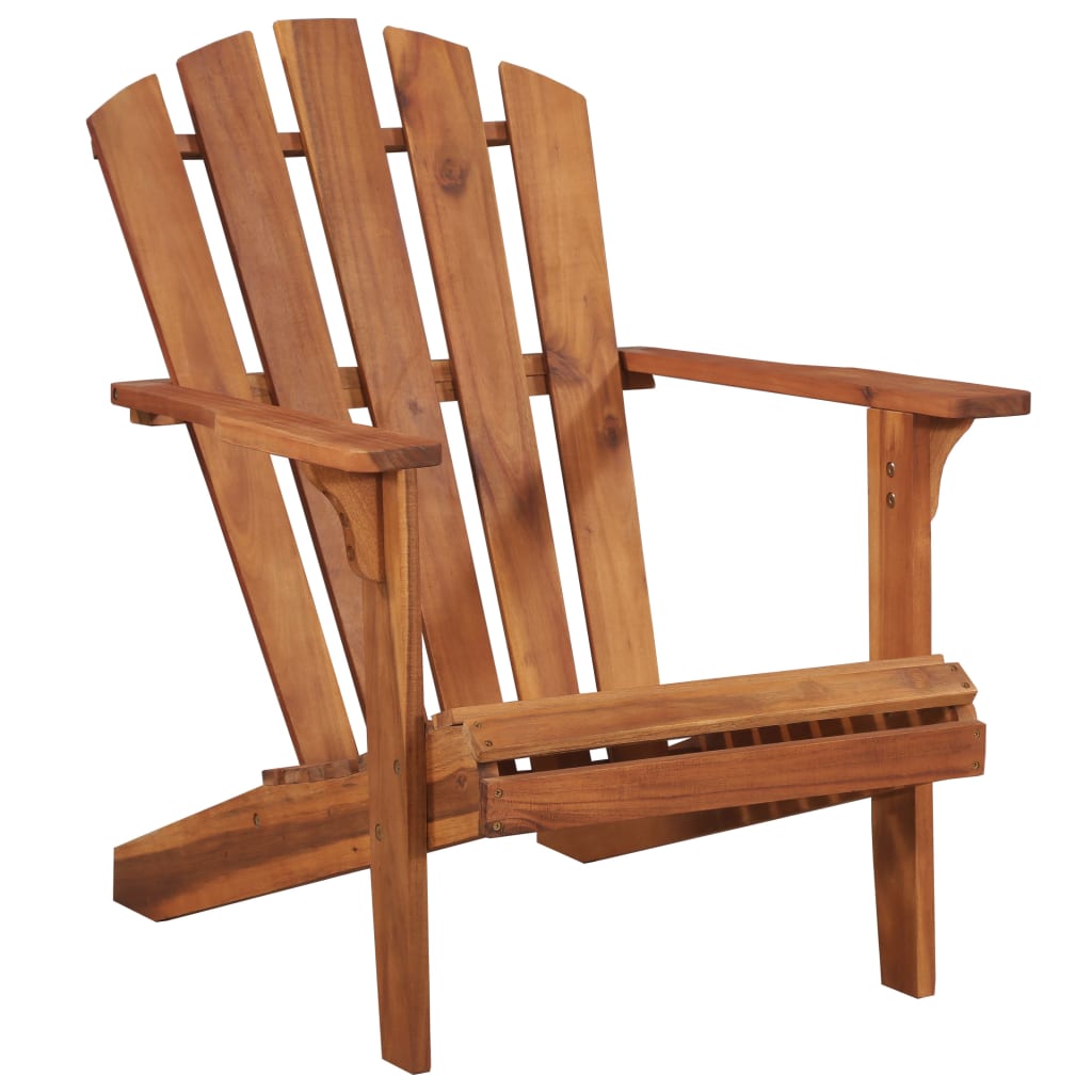 vidaXL Adirondack-Gartensessel mit Fußablage Akazie Massivholz