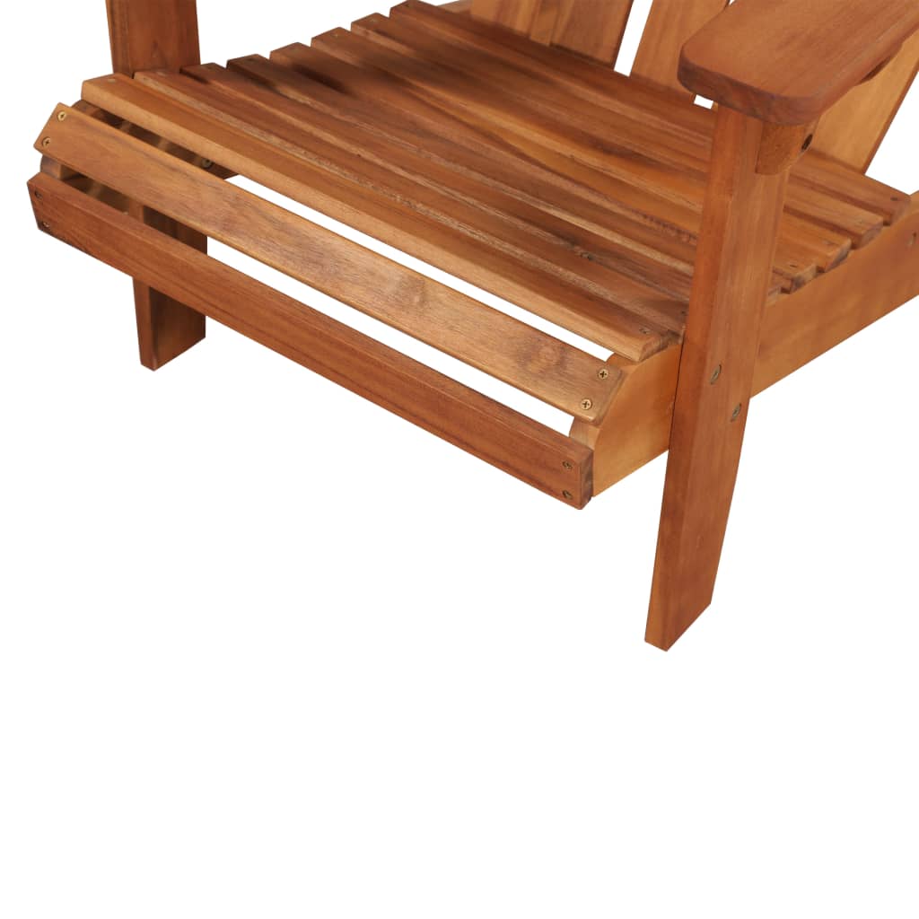 vidaXL Adirondack-Gartensessel mit Fußablage Akazie Massivholz