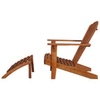 vidaXL Adirondack-Gartensessel mit Fußablage Akazie Massivholz