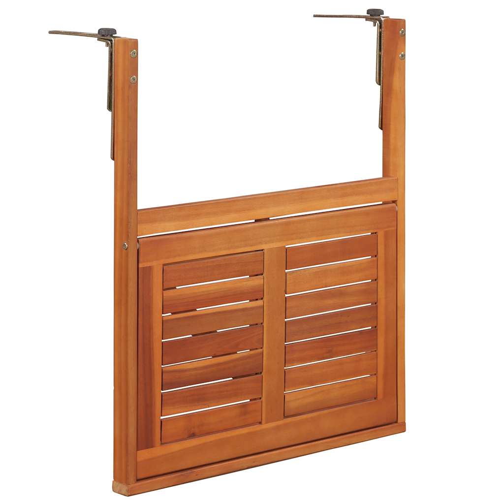 vidaXL Balkon-Hängetisch 64,5x44x80 cm Massivholz Akazie