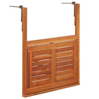 vidaXL Balkon-Hängetisch 64,5x44x80 cm Massivholz Akazie