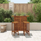 vidaXL Bartisch 110x50x105 cm Massivholz Akazie