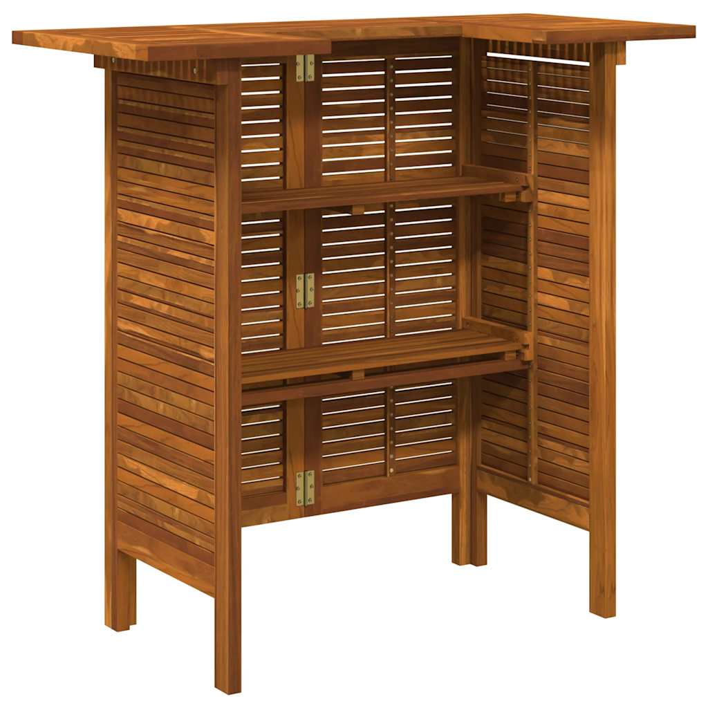 vidaXL Bartisch 110x50x105 cm Massivholz Akazie