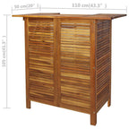 vidaXL Bartisch und Stuhl-Set 3-tlg. Akazienholz Massiv