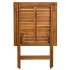 vidaXL 3-tlg. Bistro-Set Klappbar mit Auflagen Massivholz Akazie