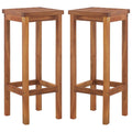 vidaXL Barhocker 2 Stk. Massivholz Akazie