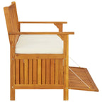 vidaXL Garten Aufbewahrungsbank Akazienholz Massiv 120 x 63 x 84 cm