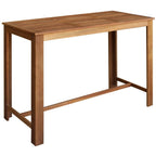 vidaXL Bartisch und Stuhl-Set 7-tlg. Akazienholz Massiv