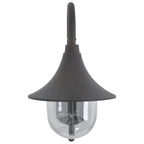 vidaXL Garten-Wandleuchte E27 42 cm Aluminium Weiß