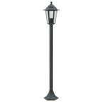 vidaXL Garten-Pollerleuchte 6 Stk. E27 110 cm Aluminium Dunkelgrün