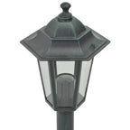 vidaXL Garten-Pollerleuchte 6 Stk. E27 110 cm Aluminium Dunkelgrün