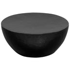 vidaXL Couchtisch aus Gehämmertem Aluminium 70x30 cm Schwarz
