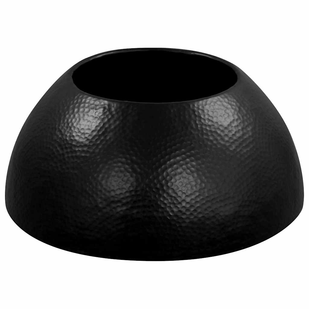 vidaXL Couchtisch aus Gehämmertem Aluminium 70x30 cm Schwarz