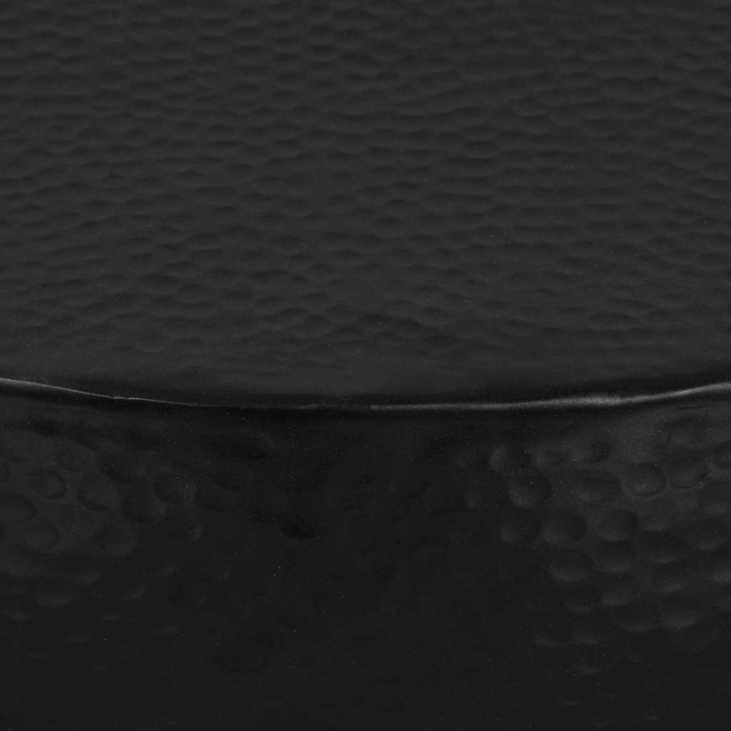 vidaXL Couchtisch aus Gehämmertem Aluminium 70x30 cm Schwarz