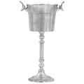 vidaXL Sektkühler Vollaluminium 39 x 29 x 71 cm Silbern