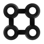 vidaXL Verbinder für Ringgummimatten 10 Stk. Gummi Schwarz